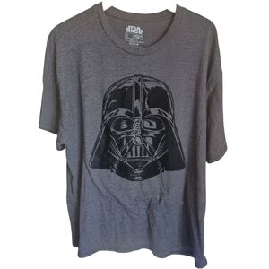 Star Wars Darth Vader Graphic T Shirt Gray XL Disney Adult Tee